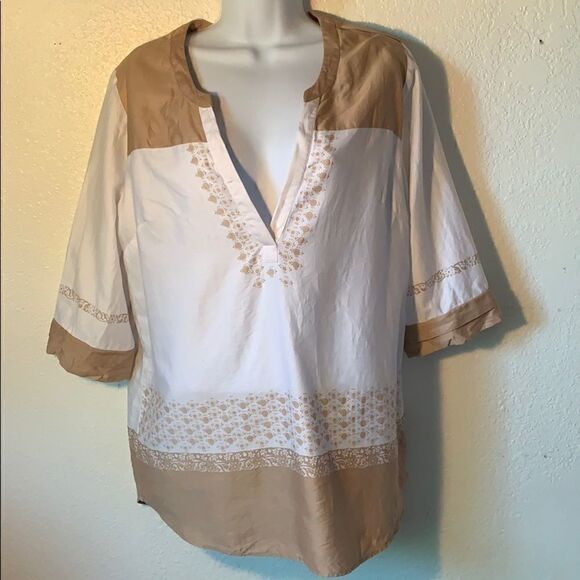 Soft Surroundings Tops - Soft Surroundings Semi Sheer floral Tunic size S‎